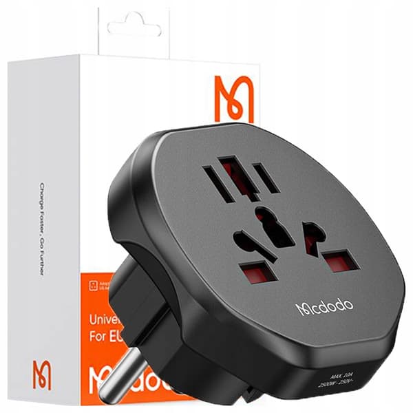 MCDODO REJSEADAPTER ENGELSK STIK EU TIL USA EU USA UK