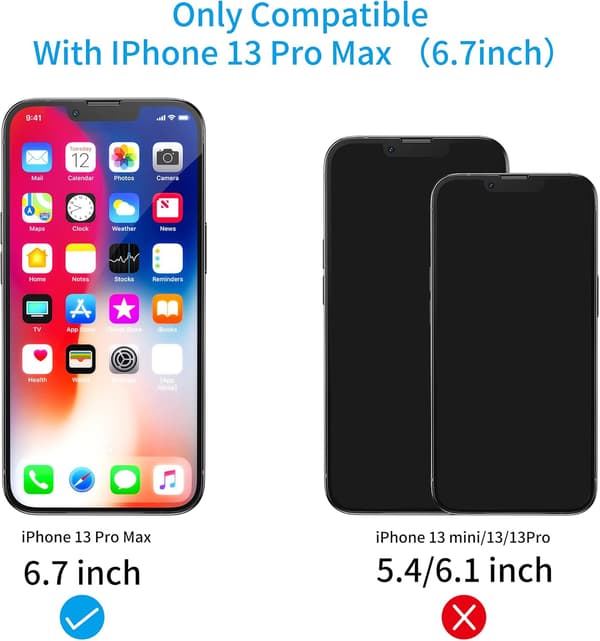 2 x 9H karkaistu lasi iPhone 13 Pro Maxille