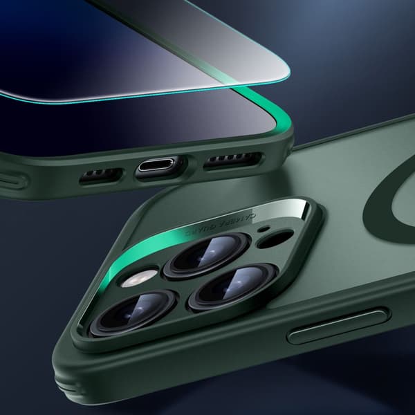 ESR CLASSIC PRO SÆT HALOLOCK MAGSAFE IPHONE 16 PRO MAX FROSTED GRØN