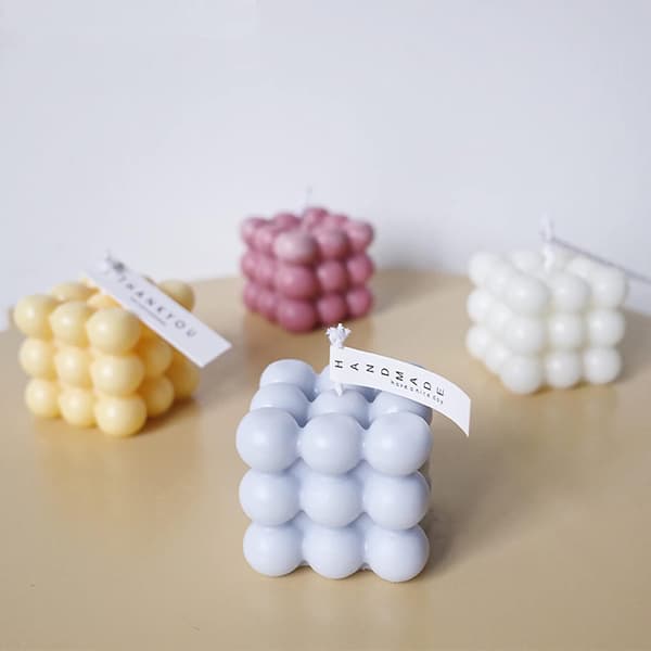 2x FORM TIL LYS, SÆBER, RESIN, SILIKONE, KUGLEN, TERNING, 3D + VÆGER