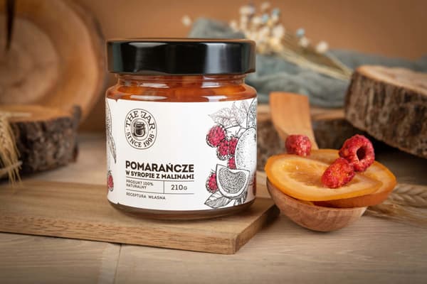 Appelsiini vadelmasiirapissa tee 210 g