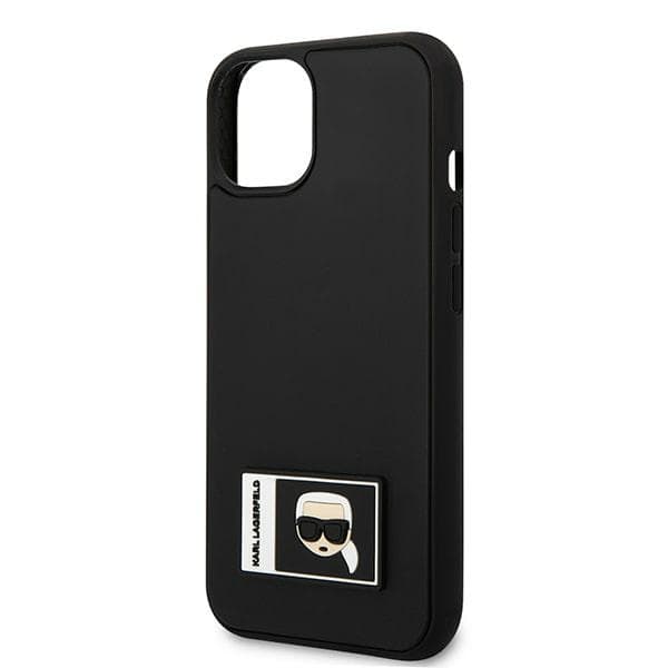 Karl Lagerfeld KLHCP13S3DKPK iPhone 13 mini 5.4 sort/sort hårdt cover Ikonik Patch