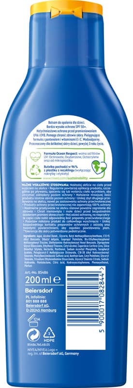 NIVEA SUN solcreme til børn KIDS SPF50+ 200 ml