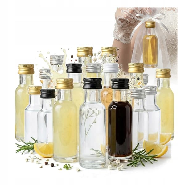 20x DORICA-pullo 20ml häälahja vieraille Kiitos 20 kpl.