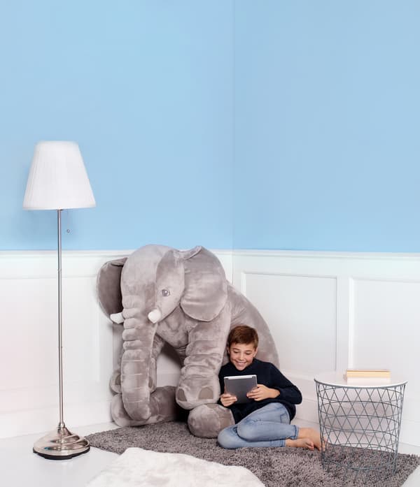 Elefant IKEA JATTESTOR 125 cm - grå