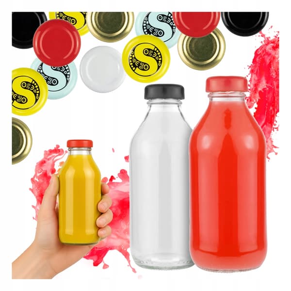 Juiceflaska, juicesirap, juiceflaskor 330ml + LOCK fi33