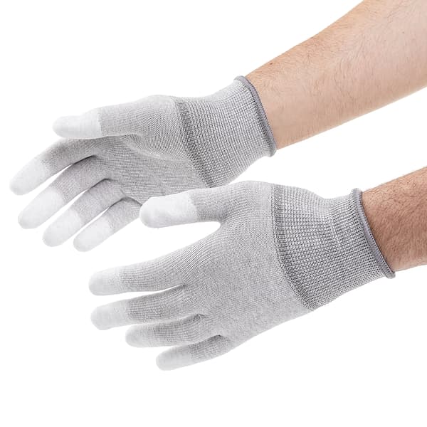 TE-501 blå antistatisk arbejdsmåtte 450x300mm med fingerbolde og handsker