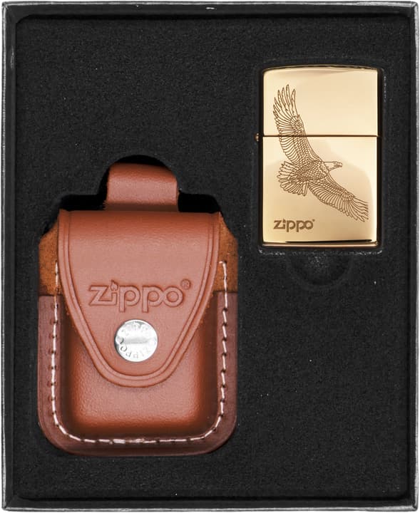 Zippo sytyttimensarja Eagle Brass lahjasetti nro 2