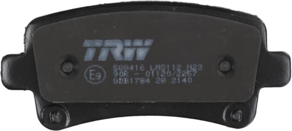 BAGSTE BREMSEKLODSER GDB1784 TRW