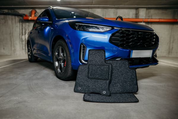 Velour bilmåtter til: Opel Karl hatchback (2015-) antracit