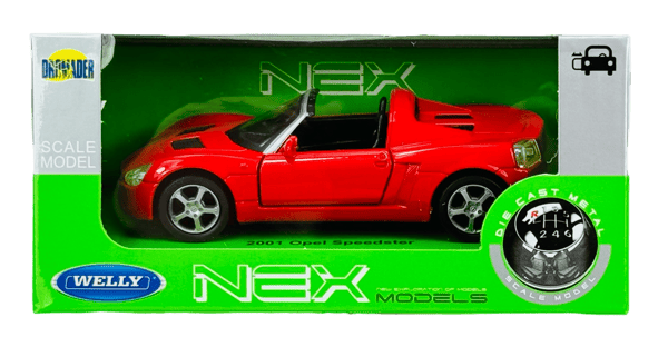 WELLY 2001 OPEL SPEEDSTER PUNAINEN 1:34 42332