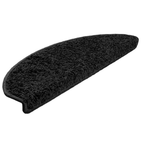 vidaXL trappetrin, 10 stk., 65x21x4 cm, sort