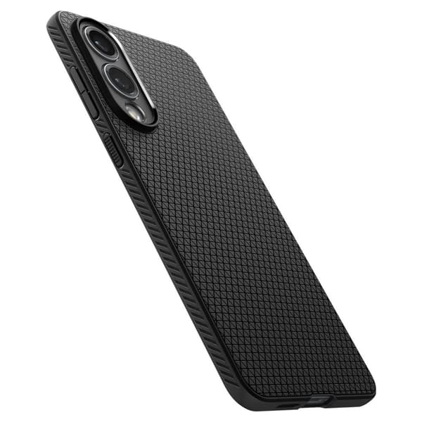 Spigen Liquid Air - Etui til Samsung Galaxy S25 Edge (Mat Sort)