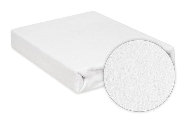 Frottélagen med elastik CLASSIC 60x120x10 Hvid
