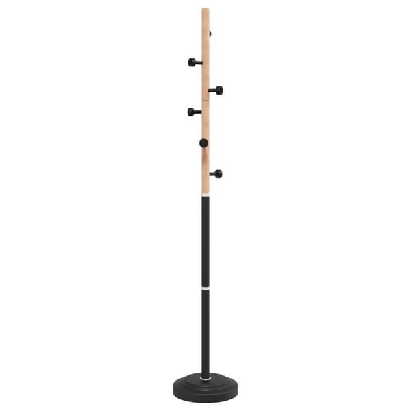 vidaXL stående knagerække sort 177 cm malet jern