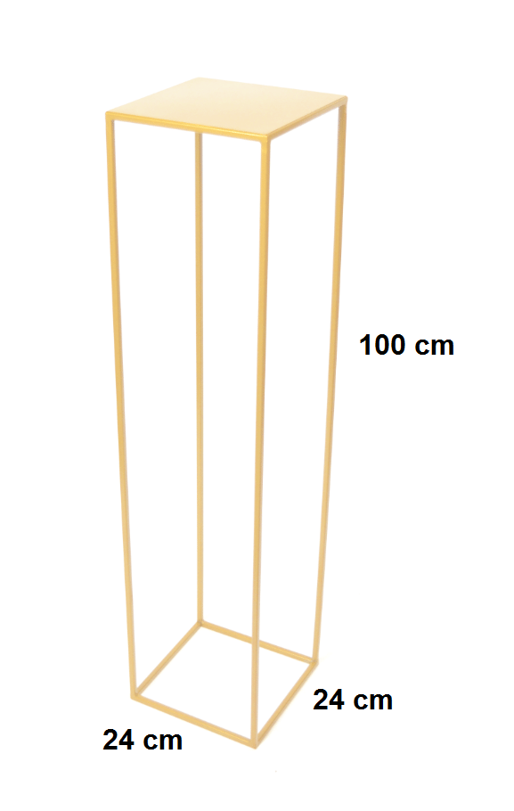 Loft blomsterstander 100 cm, guld med 363