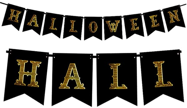 Halloweenkaistale, musta, 20x175cm, 1 kpl