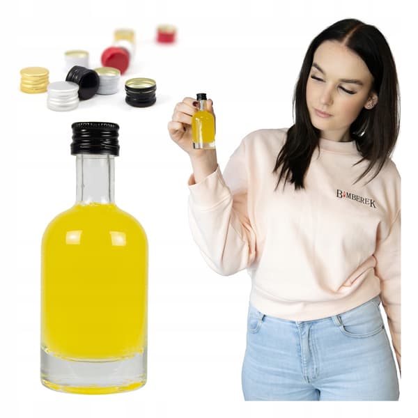 10x Mini TADEK Glasflaskor 50ml Flaska för Likör Vin Bröllopspresent