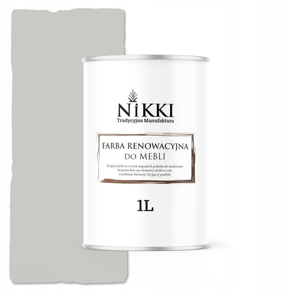 Färg för köksmöblers skåpsfrontar vit Papyrus RAL9018 satin 1L