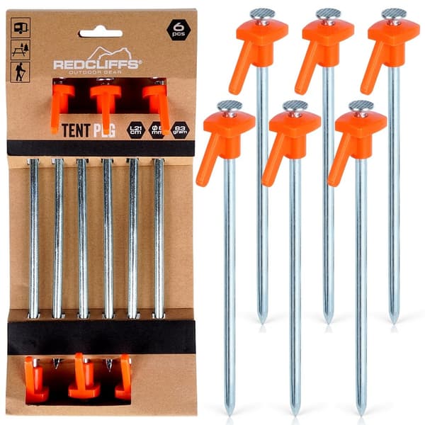 Teltpløkker 21 cm 6 stk.