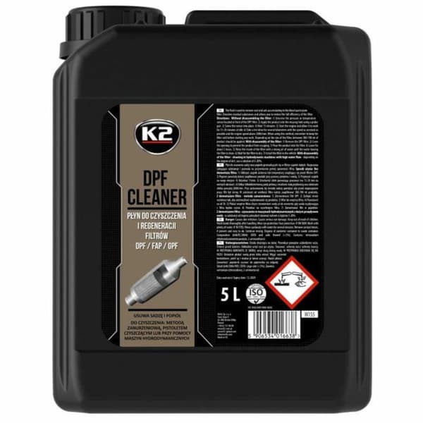 K2 DPF FAP-RENSE- OG REGENERERINGSVÆSKE 5L