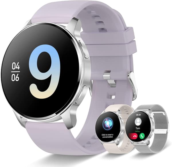 SMARTWATCH 1,32" HD iOS Android Bluetooth PULS SKRIDTÅLLER 3 STRIBER