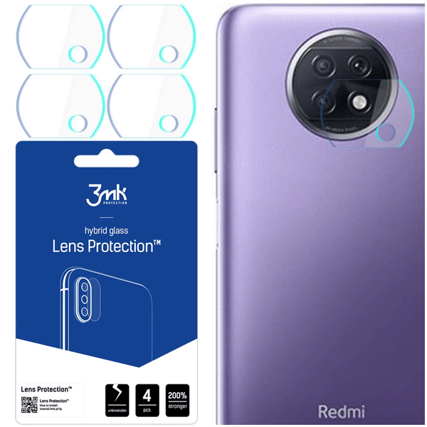 Xiaomi Redmi Note 9T 5G - 3mk linsebeskyttelse
