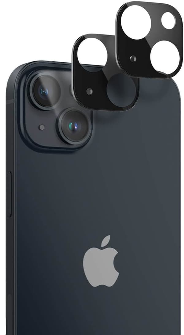 2x Glaskamera til Apple iPhone 14/14 Plus, sort, beskyttende og holdbar