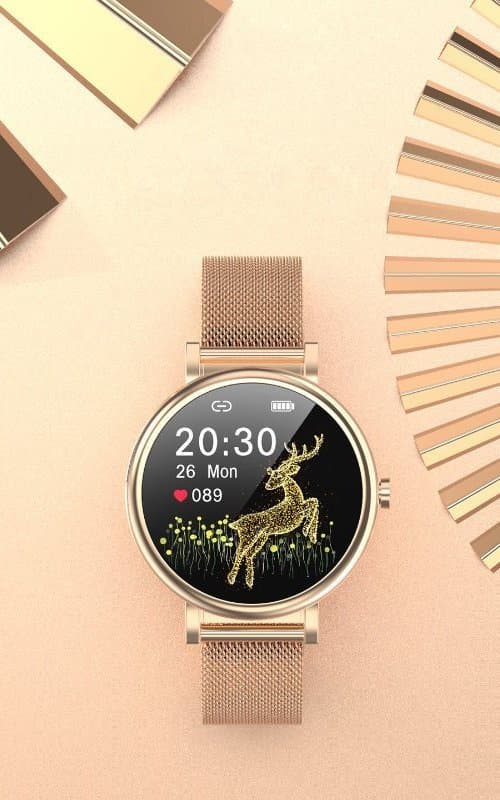 DAME SMARTWATCH Rubicon RNBE64 - BLODTRYKSMÅLER, PULSOXIMETER (sr013d)