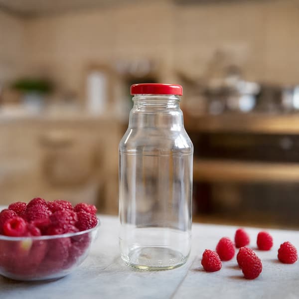 5x KUBUŚ juiceflaska 330ml + LOCK Glasjuiceflaskor