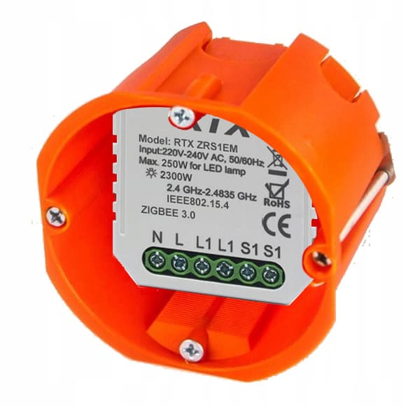 1ob ZigBee TUYA -kotelorele toimii ilman N:ää