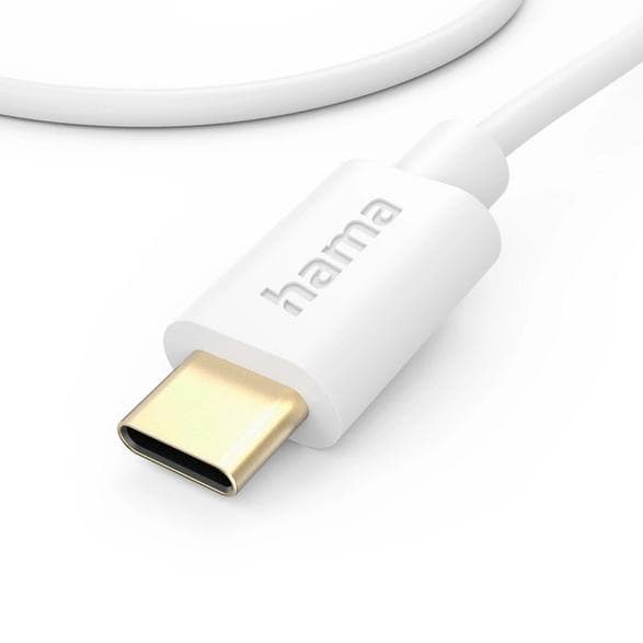 Hama USB-C datakabel 1m hvid