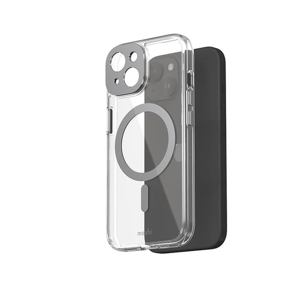 Moshi iGlaze MagSafe - iPhone 15 cover (Meteoritgrå)