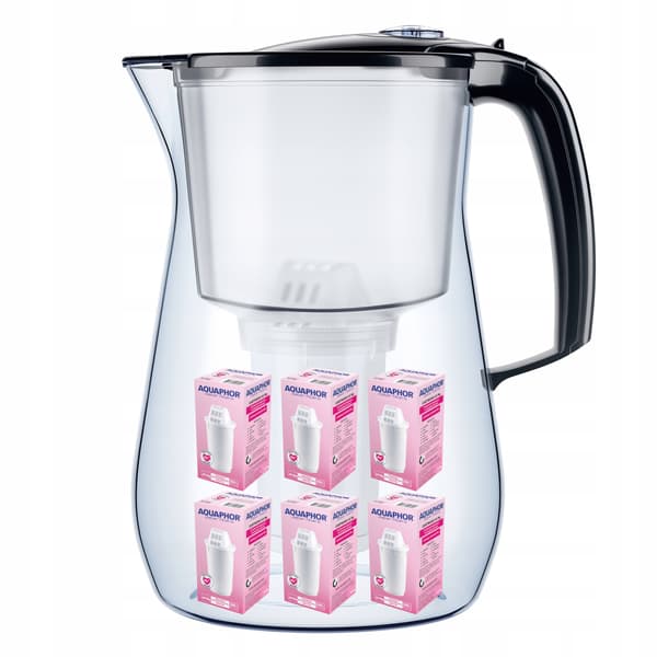 Aquaphor Provence 4,2L filterkande + 6 patroner, sort