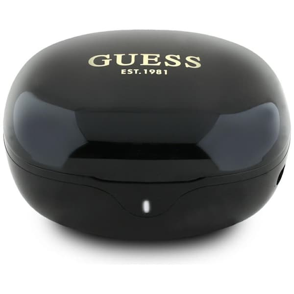 TWS Guess Flat Classic Logo Galvaniserede Sorte Hovedtelefoner
