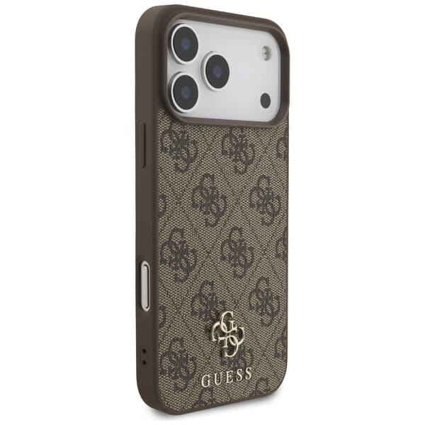 Guess 4G Small Classic Logo MagSafe-etui til iPhone 17 Pro Max Brun