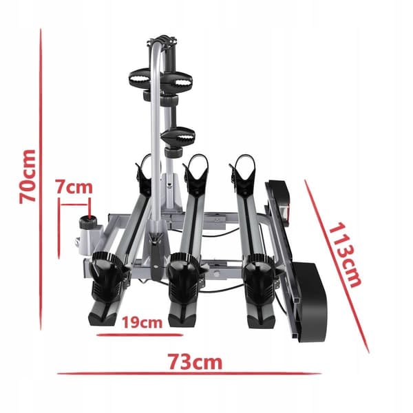Amos Giro 3 cykelplatform til 3 cykler - 13 pinde