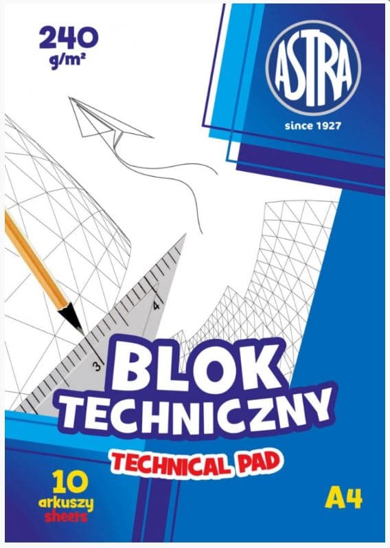 Astra - Tekniskt block A4 240 g - 2617