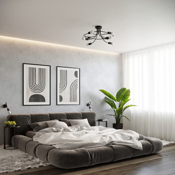 LOFTSLAMPE LUMO 8 E27 SORT LUMILO 14.579.57