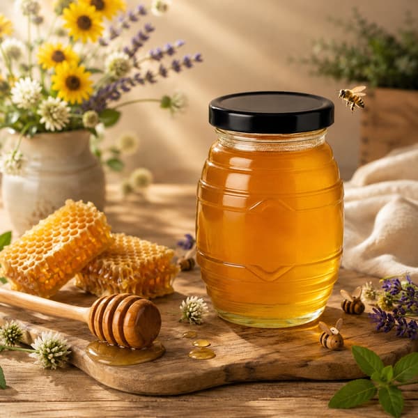 Dekorative glaskrukker UL 180ml krukke til honning-marmelade gavelys 20 stk.