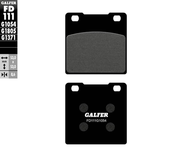 Galfer KH063 / KH161 puolimetalliset jarrupalat