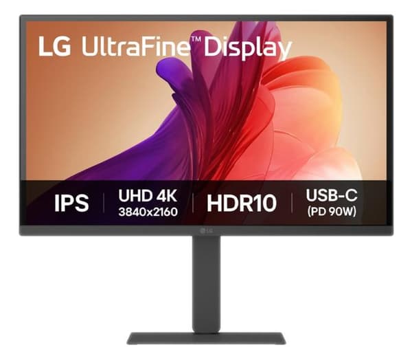 Monitor LG UltraFine 27U730A-B 27 UHD 4K IPS HDR10 USB-C (PD90W) Sort