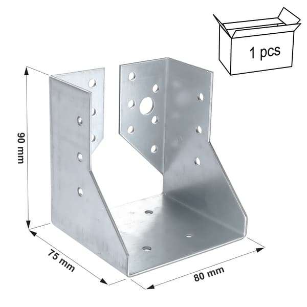 Bjälkfäste WZ81 80x90x75x2.0 (1)