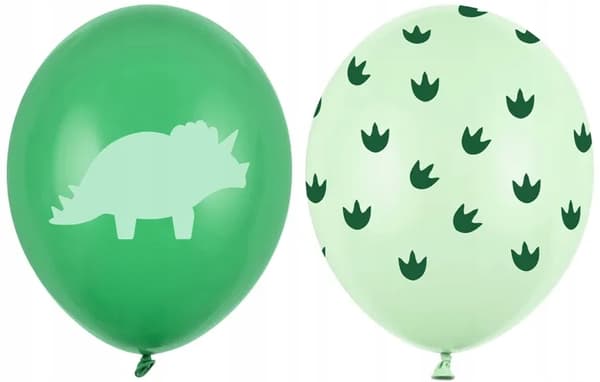 DINOSAURS Lateksipallot Dino Paws Vihreä 5 kpl