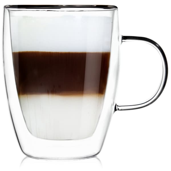 Double termisk glas med dobbelt væg til latte-kaffe 300 ml