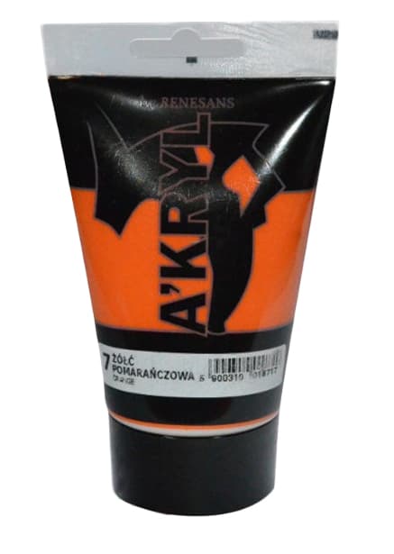 A'KRYL maali 100 ml keltaoranssi