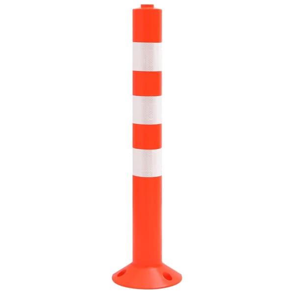 vidaXL trafikpullerter, 10 stk., med kæde, 75 cm, PE