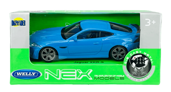 WELLY JAGUAR XKR-S BLÅ 1:43 44045