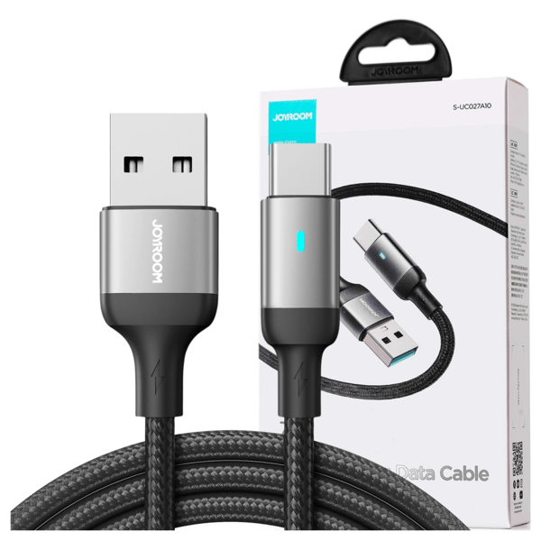 Kabel Joyroom Extraordinary Series A10 USB-A / USB-C 3A 1,2 m - sort