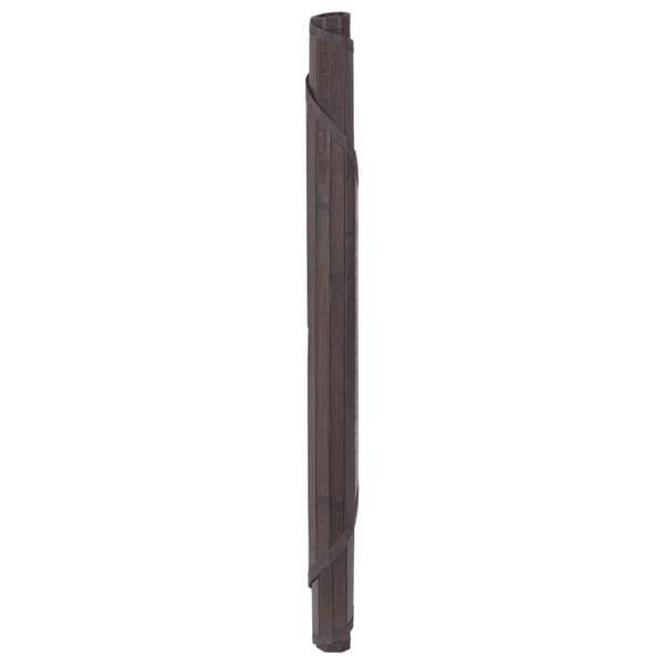 vidaXL Pyöreä matto tummanruskea 60 cm bambu